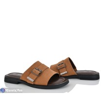 Шлепки жіночі на літо (8 пар р.36-41) коричневий  "LOREDANA"