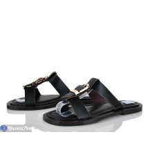 Шлепки жіночі на літо (8 пар р.36-41) чорний  "LOREDANA"