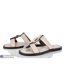 Шлепки жіночі на літо (8 пар р.36-41) бежевий  "LOREDANA"