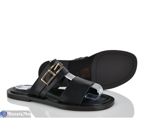 Шлепки жіночі на літо (8 пар р.36-41) чорний  "LOREDANA"