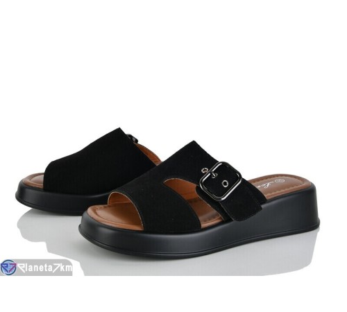 Шлепки жіночі на літо (8 пар р.36-41) чорний  "LOREDANA"