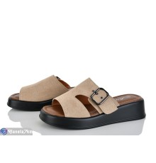 Шлепки жіночі на літо (8 пар р.36-41) бежевий  "LOREDANA"