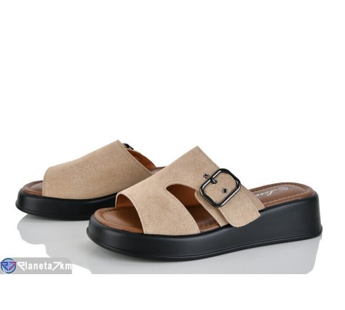 Шлепки жіночі на літо (8 пар р.36-41) бежевий  "LOREDANA"