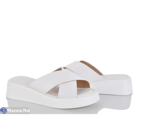 Шлепки жіночі на літо (8 пар р.36-41) білий  "LOREDANA"