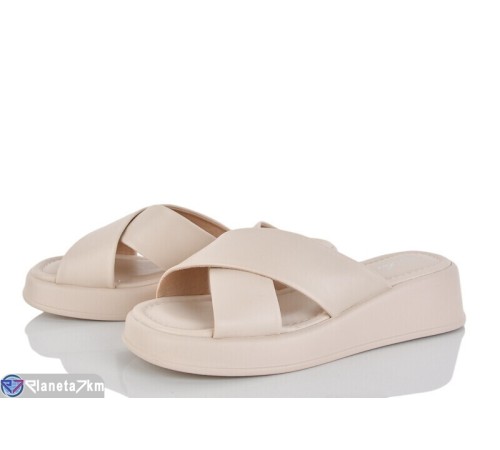 Шлепки жіночі на літо (8 пар р.36-41) бежевий  "LOREDANA"