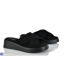 Шлепки жіночі на літо (8 пар р.36-41) чорний  "LOREDANA"