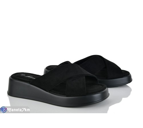 Шлепки жіночі на літо (8 пар р.36-41) чорний  "LOREDANA"