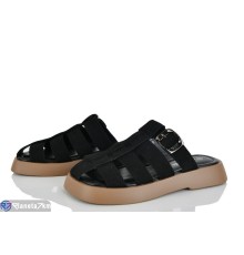 Шлепки жіночі на літо (8 пар р.36-41) чорний  "LOREDANA"