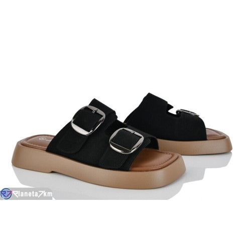 Шлепки жіночі на літо (8 пар р.36-41) чорний  "LOREDANA"