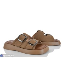 Шлепки жіночі на літо (8 пар р.36-41) хакі  "LOREDANA"