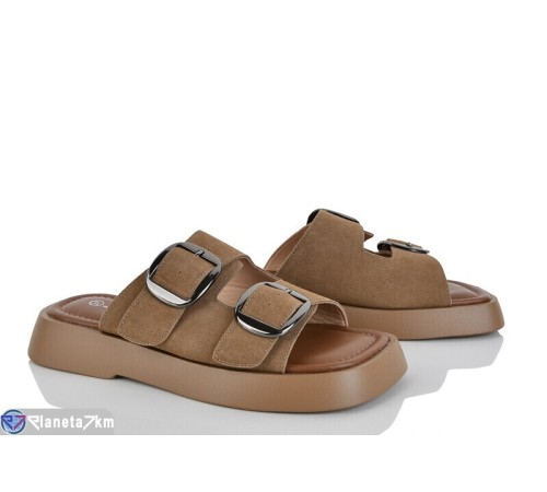 Шлепки жіночі на літо (8 пар р.36-41) хакі  "LOREDANA"