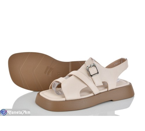 Босоніжки жіночі на літо (8 пар р.36-41) бежевий  "LOREDANA"