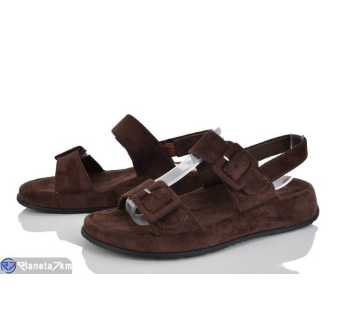 Босоніжки жіночі на літо (8 пар р.36-41) коричневий  "LOREDANA"