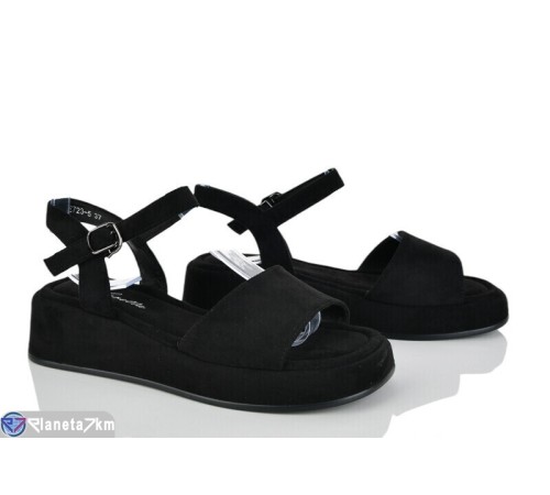 Босоніжки жіночі на літо (8 пар р.36-41) чорний  "LOREDANA"