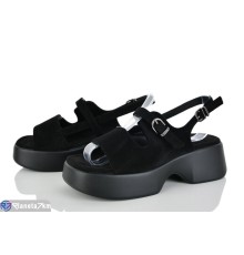 Босоніжки жіночі на літо (8 пар р.36-41) чорний  "LOREDANA"