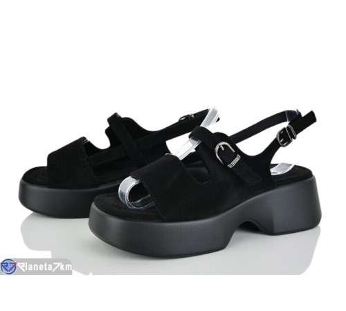 Босоніжки жіночі на літо (8 пар р.36-41) чорний  "LOREDANA"