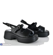 Босоніжки жіночі на літо (8 пар р.36-41) чорний  "LOREDANA"