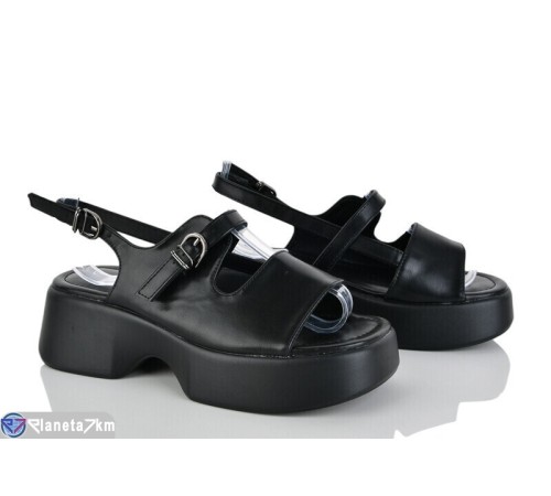 Босоніжки жіночі на літо (8 пар р.36-41) чорний  "LOREDANA"