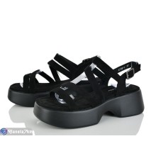 Босоніжки жіночі на літо (8 пар р.36-41) чорний  "LOREDANA"