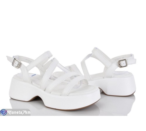 Босоніжки жіночі на літо (8 пар р.36-41) білий  "LOREDANA"