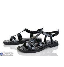 Босоніжки жіночі на літо (8 пар р.36-41) чорний  "LOREDANA"