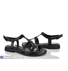 Босоніжки жіночі на літо (8 пар р.36-41) чорний  "LOREDANA"