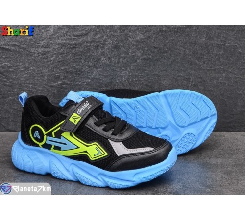 Дитячі кросівки на весну/осінь (8 пар р.31-35) чорний  "Sharif"