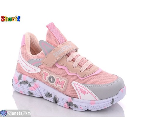 Дитячі кросівки на весну/осінь (8 пар р.31-35) рожевий  "Sharif"