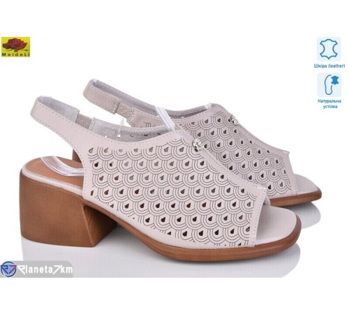 Босоніжки жіночі на літо (8 пар р.36-41) коричневий  "Mei De Li"