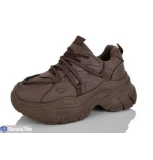 Кросівки жіночі на весну/осінь (8 пар р.36-41) коричневий  "LABUTAN"