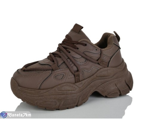 Кросівки жіночі на весну/осінь (8 пар р.36-41) коричневий  "LABUTAN"