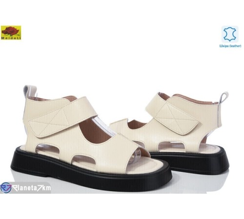 Босоніжки жіночі на літо (8 пар р.36-40) бежевий  "Mei De Li"