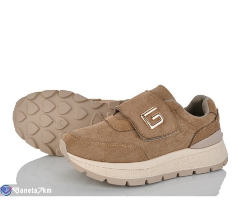 Кросівки жіночі на весну/осінь (8 пар р.36-41) бежевий  "LOREDANA"