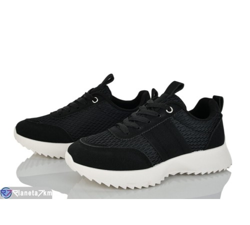 Кросівки жіночі на весну/осінь (8 пар р.36-41) чорний  "LOREDANA"