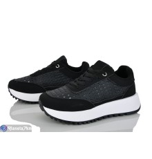 Кросівки жіночі на літо (8 пар р.36-41) чорний  "LOREDANA"