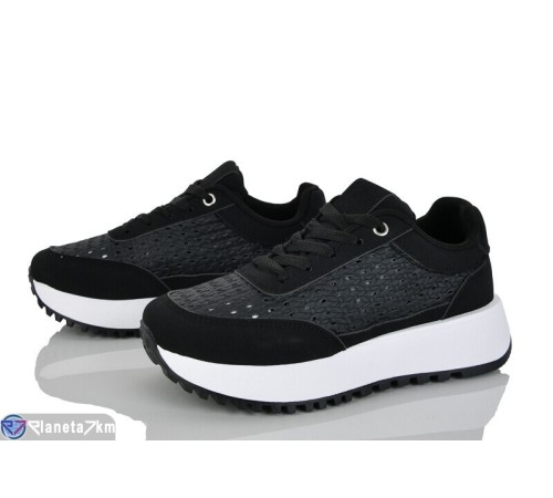 Кросівки жіночі на літо (8 пар р.36-41) чорний  "LOREDANA"