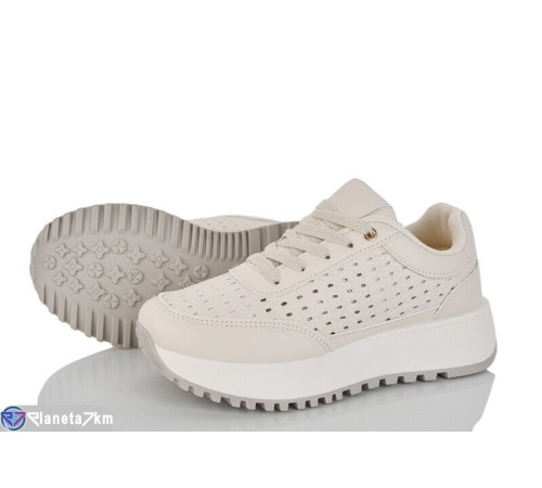 Кросівки жіночі на літо (8 пар р.36-41) бежевий  "LOREDANA"