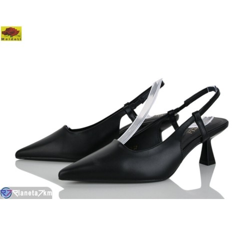 Туфлі жіночі на літо (6 пар р.36-40) чорний  "Mei De Li"