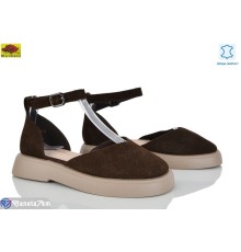 Босоніжки жіночі на літо (8 пар р.36-41) коричневий  "Mei De Li"