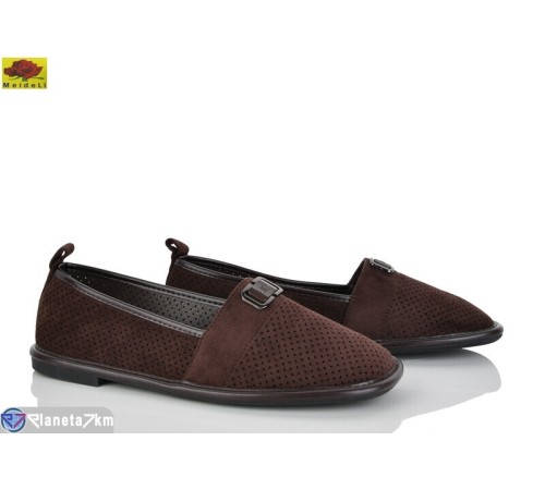 Балетки жіночі на літо (8 пар р.36-41) коричневий  "Mei De Li"