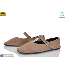 Балетки жіночі на літо (8 пар р.36-41) коричневий  "Mei De Li"