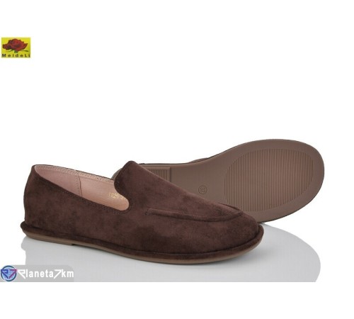 Туфлі жіночі на весну/осінь (8 пар р.36-40) коричневий  "Mei De Li"