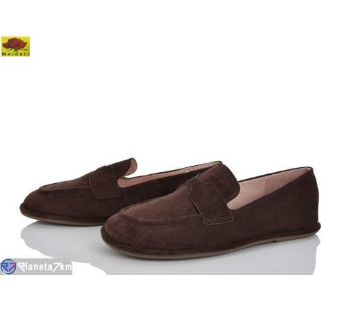 Туфлі жіночі на весну/осінь (8 пар р.36-40) коричневий  "Mei De Li"