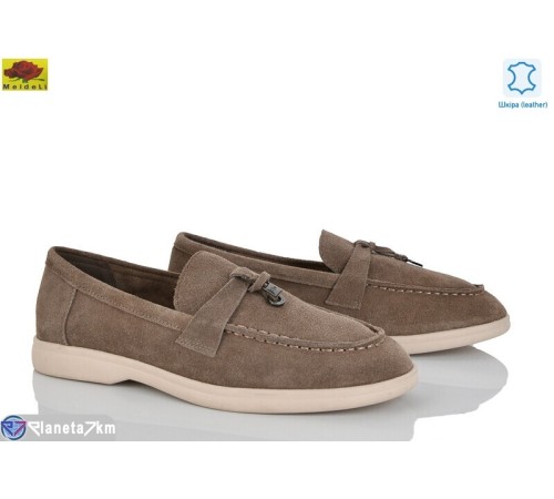 Туфлі жіночі на весну/осінь (8 пар р.36-40) коричневий  "Mei De Li"