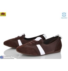 Кросівки жіночі на весну/осінь (8 пар р.36-41) коричневий  "Mei De Li"