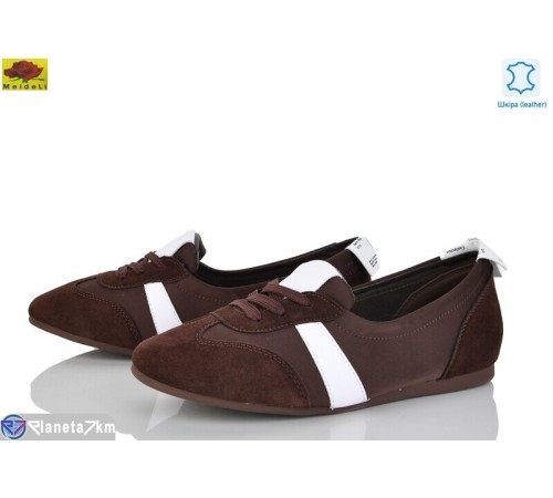 Кросівки жіночі на весну/осінь (8 пар р.36-41) коричневий  "Mei De Li"