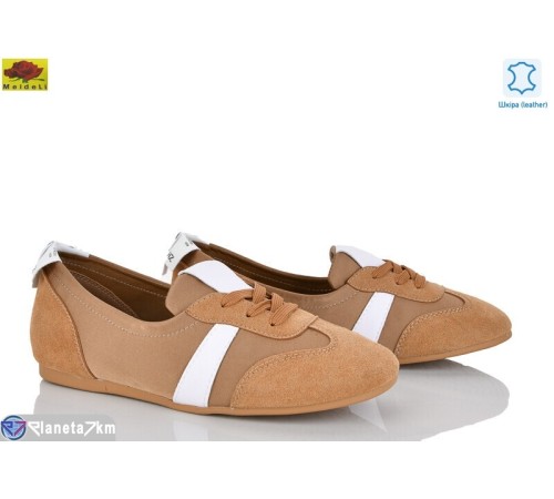 Кросівки жіночі на весну/осінь (8 пар р.36-41) коричневий  "Mei De Li"