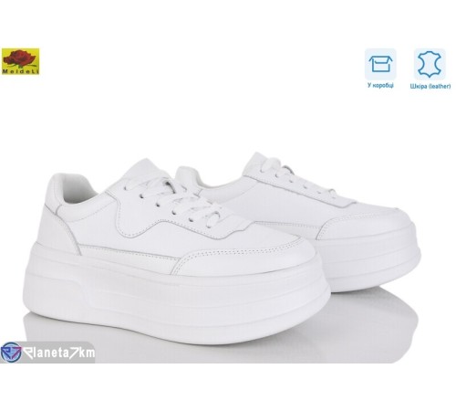 Кросівки жіночі на весну/осінь (8 пар р.36-41) білий  "Mei De Li"