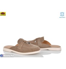 Шлепки жіночі на весну/осінь (8 пар р.36-41) коричневий  "Mei De Li"