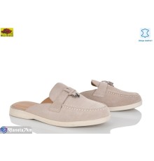 Шлепки жіночі на весну/осінь (8 пар р.36-41) бежевий  "Mei De Li"